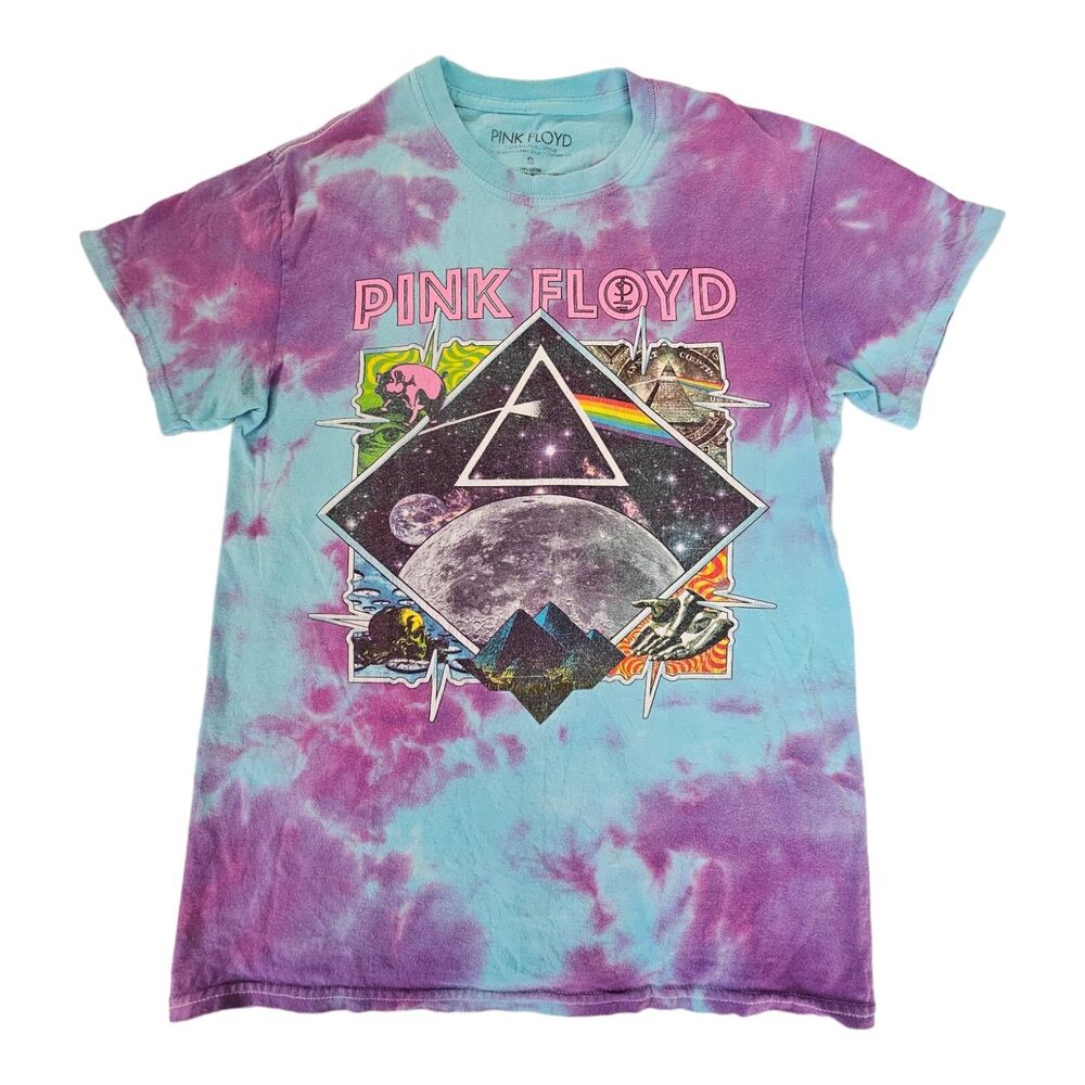 Pink Floyd Dark Side Tie Dye Perryscope Official 2016 Retro T Shirt‎ Size Small